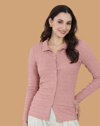 Roopaasi Blush Pink Full-Sleeve Shirt RO-CL-PNK-SHR